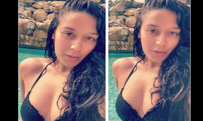 Krishna Shroff pool pictures