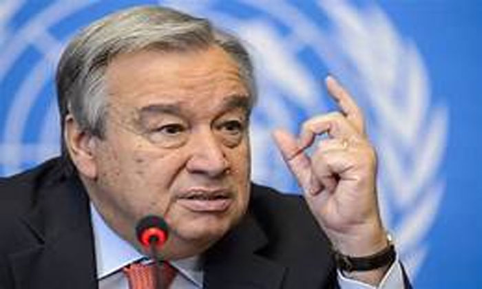 UN chief Antonio Guterres jamia protests