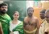 Nayanthara with beau at temple