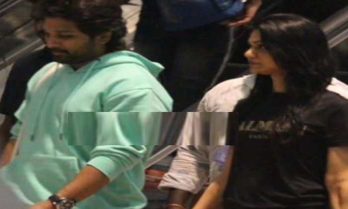 allu arjun sneha new year thailand