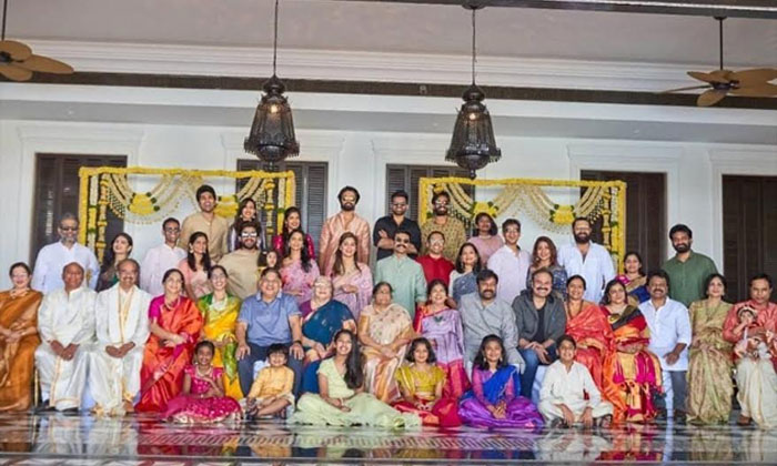 mega family under roof