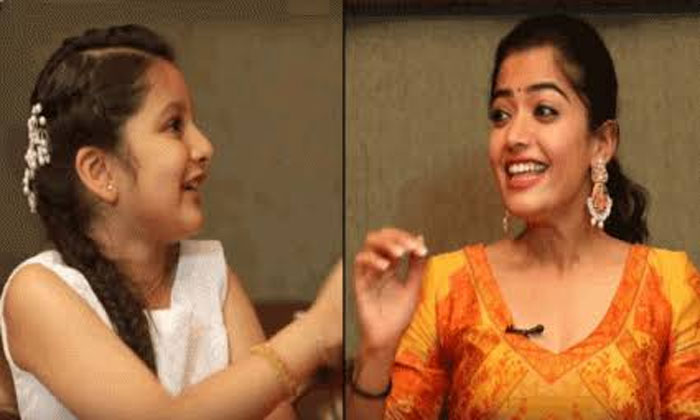 Sitara asks Rashmika on working with her father 1 rashmika sitara