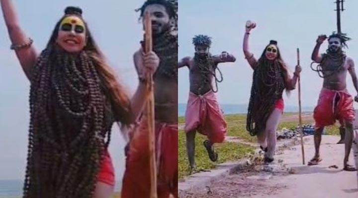 శివుడి అవతారంలో శ్రీరెడ్డి .. ఢమరుకం వాయిస్తూ నృత్యం 1 5 20