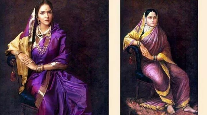 రవి వర్మ పెయింటింగ్ పోటీ పడుతున్న అందాలభామలు.. వైరల్ 5 6d