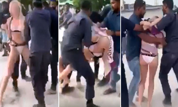 Maldives women bikini arrest