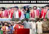 Tirumala: Allu Arjun with family, Trivikram