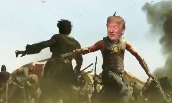 VIRAL: Donald Trump shares Baahubali meme of himself 1 trump baahubali meme