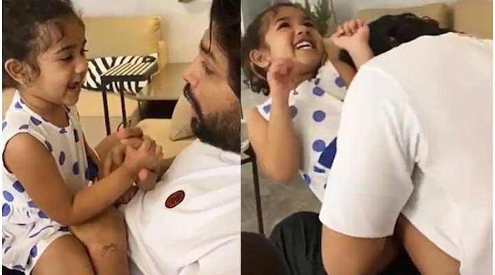 మరోసారి అల్లు అర్జున్ కూతురి అల్లరి.. వైరల్ 1 1 1