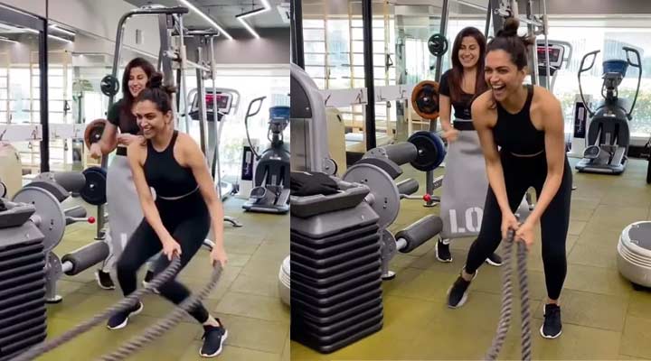 జిమ్లో దీపికా పదుకొణె లుంగి డ్యాన్స్.. వైరల్ 1 8 1