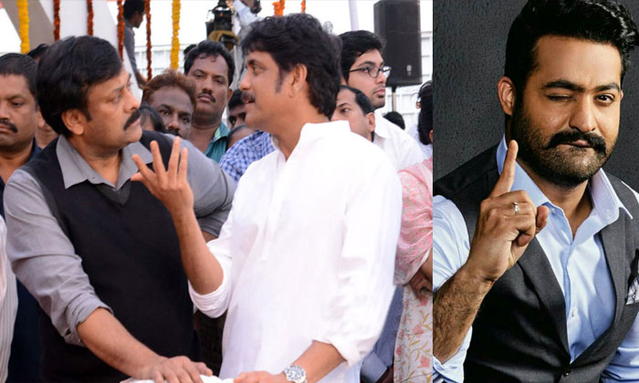 Jr NTR challenges chiranjeevi nagarjuna