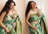 Actress ups glamour in saree