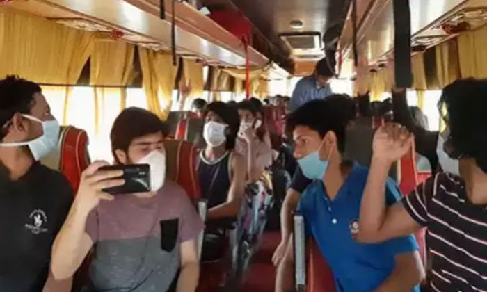 Andhra students reach home, Month after leaving Italy 1 Telugu students Italy reach home