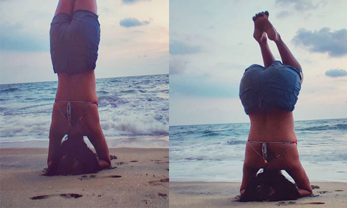 South actress stuns with her headstand 1 amala paul headstand