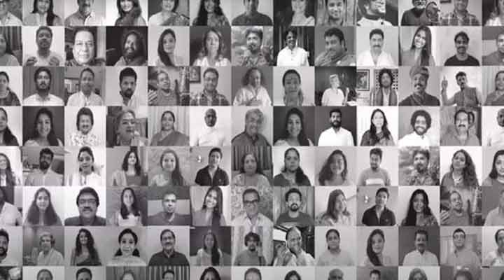 200 పైగా భారతీయ గాయకులు 14 భాషల్లో 'కరోనా' పై పాట.. 1 7 16