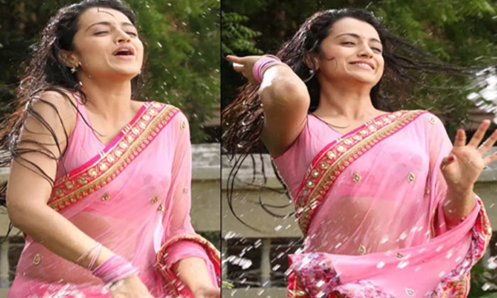 Birthday Special: Trisha Krishnan nails the saree look 6 Trisha pink saree