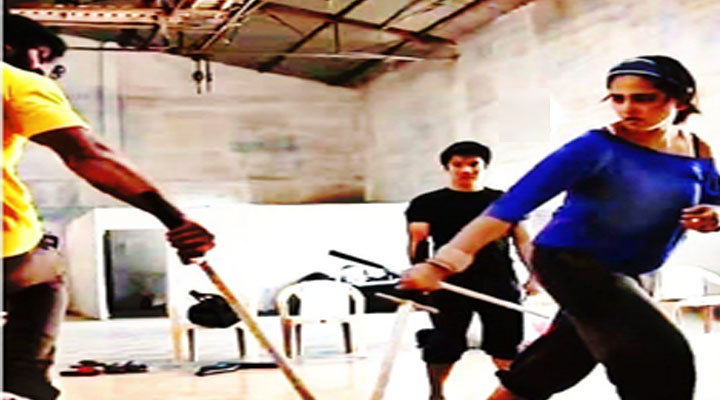 Prabhas-Anushka's sword fight, unseen video 1 prabhas anushka sword fighting