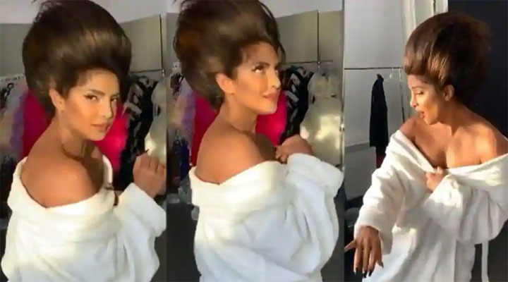 Priyanka Chopra grooves in BTS video 1 priyanka chopra bathrobe video
