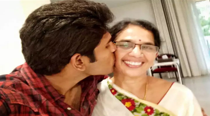 sirish with mother