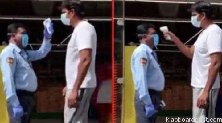 సూపర్ మార్కెట్ సిబ్బందికి టెంపరేచర్ చెక్ చేస్తున్న రవి బాబు.. వీడియో 1 6 5