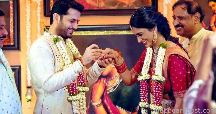 నితిన్ నిశ్చితార్థం ఫొటో.. సిగ్గు పడుతున్న షాలిని 1 Hero nithin gets engaged to