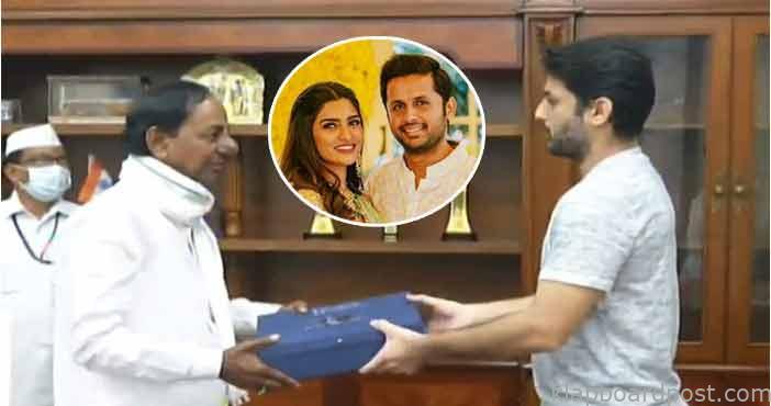 పెళ్లికి కేసీఆర్ను ఆహ్వానించిన నితిన్ 1 Nitin invites CM KCR for h