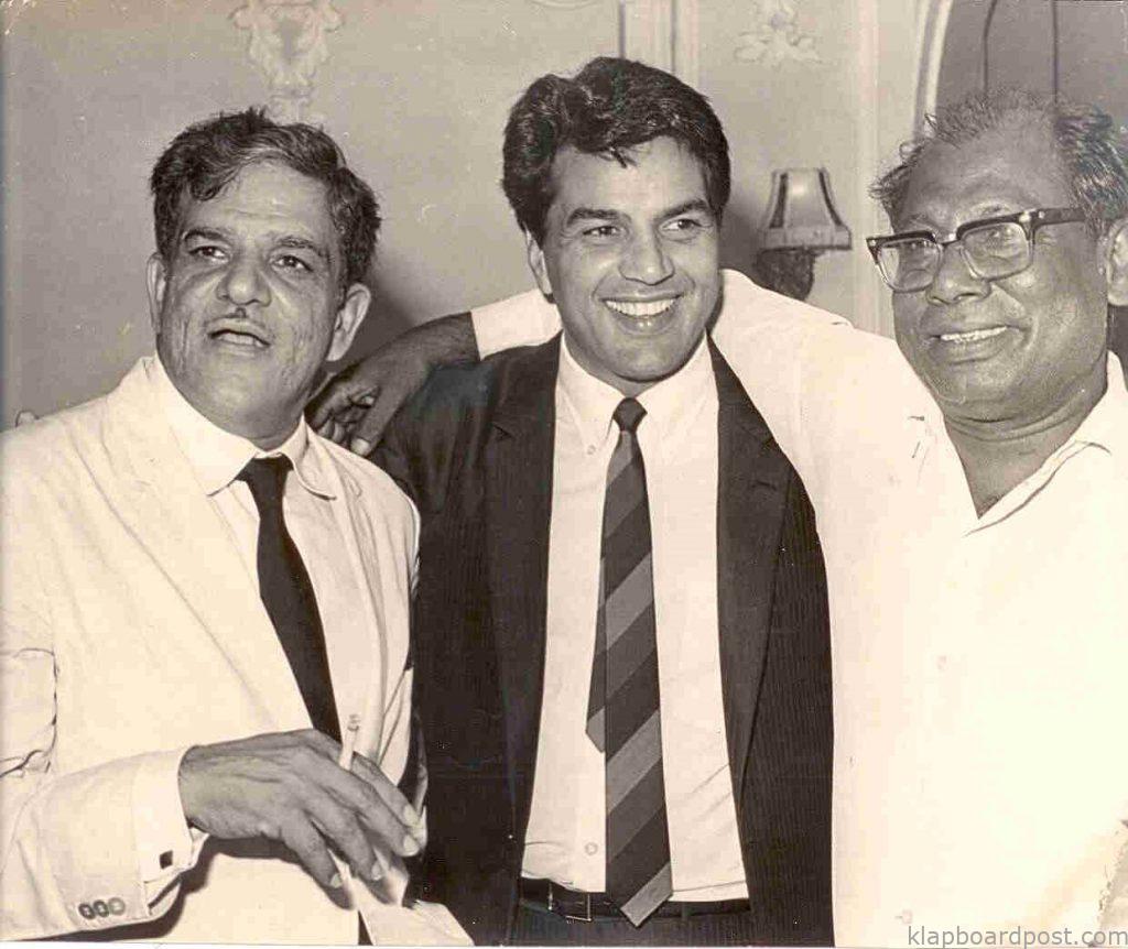 K Asif with Dharmendra