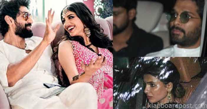 రానా పెళ్లిలో మెరిసిన తారలు.. 1 Samantha and Allu Arjun at 1 1