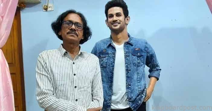 Sculptor creates wax statue