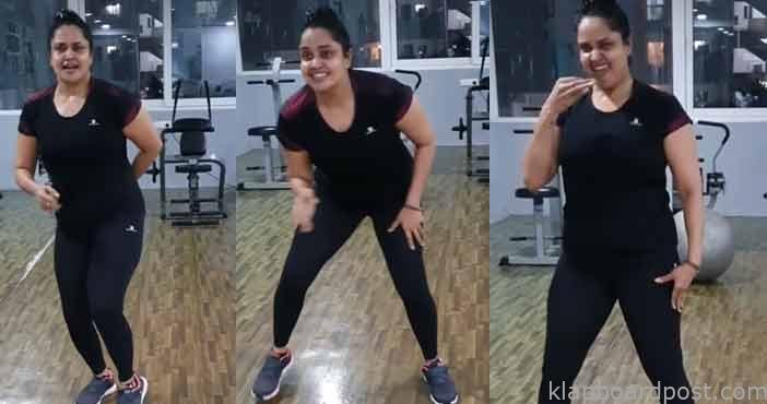 Actress pragathi dances to