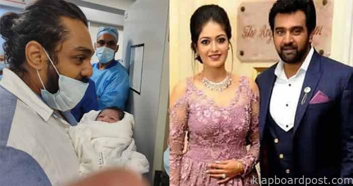 meghana raj gives birth to