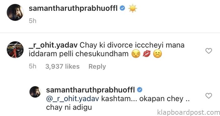 Fan asks Samantha to divorce Naga Chaitanya