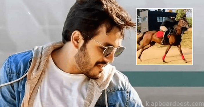 Akhil Akkineni horse riding