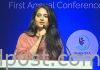 Anushka in She pahi first annual conference hyd﻿