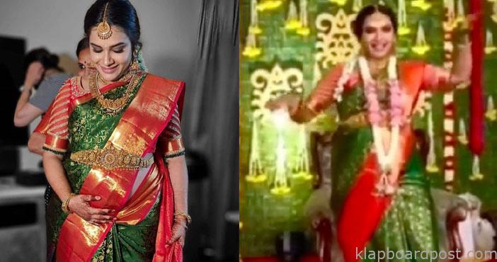 హరితేజ శ్రీమంతం ఫొటోలు వైరల్ 2 Hariteja make seemantham 1