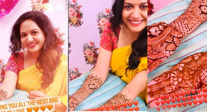 సునీత మెహిందీ ఫంక్షన్ ఫొటో వైరల్ 1 Singer sunitha mehendi func