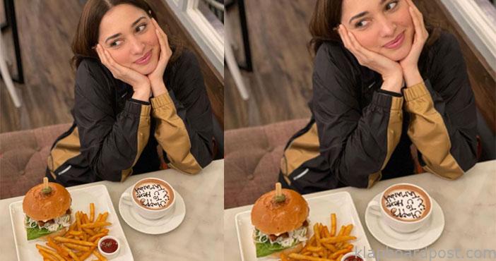 చీటింగ్ చేస్తున్న మిల్కీబ్యూటీ! 1 Tamannaah shares cheat meal