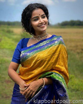 Anupama Parameswaran Looks Stunning in Saree 2