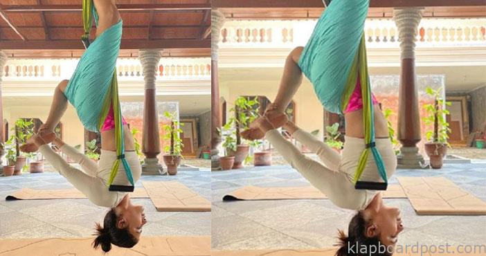 Samantha latest Yoga Pose g