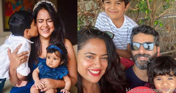 Sameera reddy and he kids t