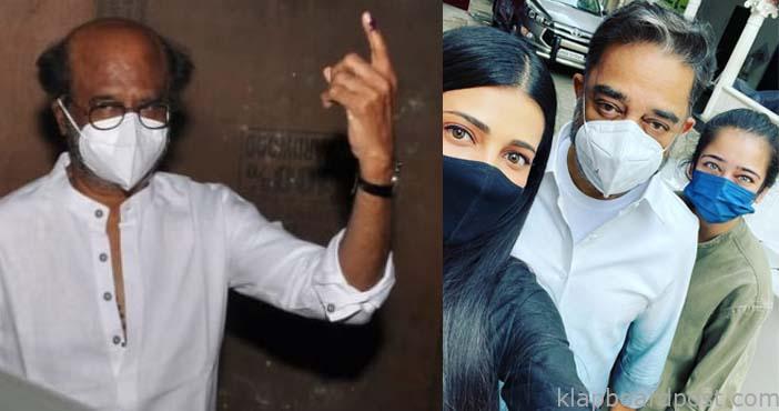 Tamil Nadu elections - Stars cast their votes early