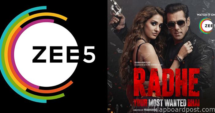 Zee 5 registers huge losses on Radhe 1 Zee 5 registers huge losses on Radhe