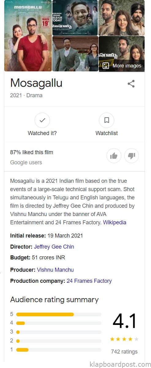 mosagallu google