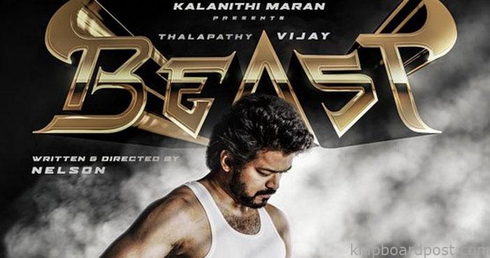 Vijay Thalapathy's 65th film has been titled Beast