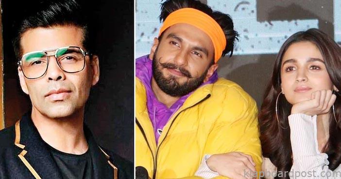 Karan Johar to direct Ranveer and Alia 1 Karan Johar to direct Ranveer and Alia