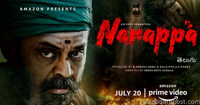 Narappa on Amazon Prime on July 20