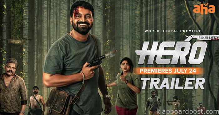 ఉత్కంఠబరితంగా 'హీరో' ట్రైలర్ 1 Rishab shetty hero movie tr
