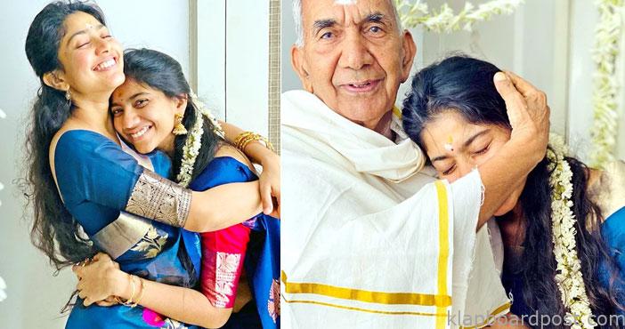 sai pallavi with grandparen