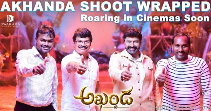 Balayya's Akhanda wraps up its shoot 1 Balayya's Akhanda wraps up its shoot