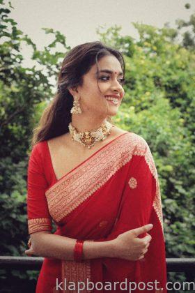 Keerthy Suresh Looking Beautiful In Red 1