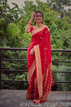 Keerthy Suresh Looking Beautiful In Red 5